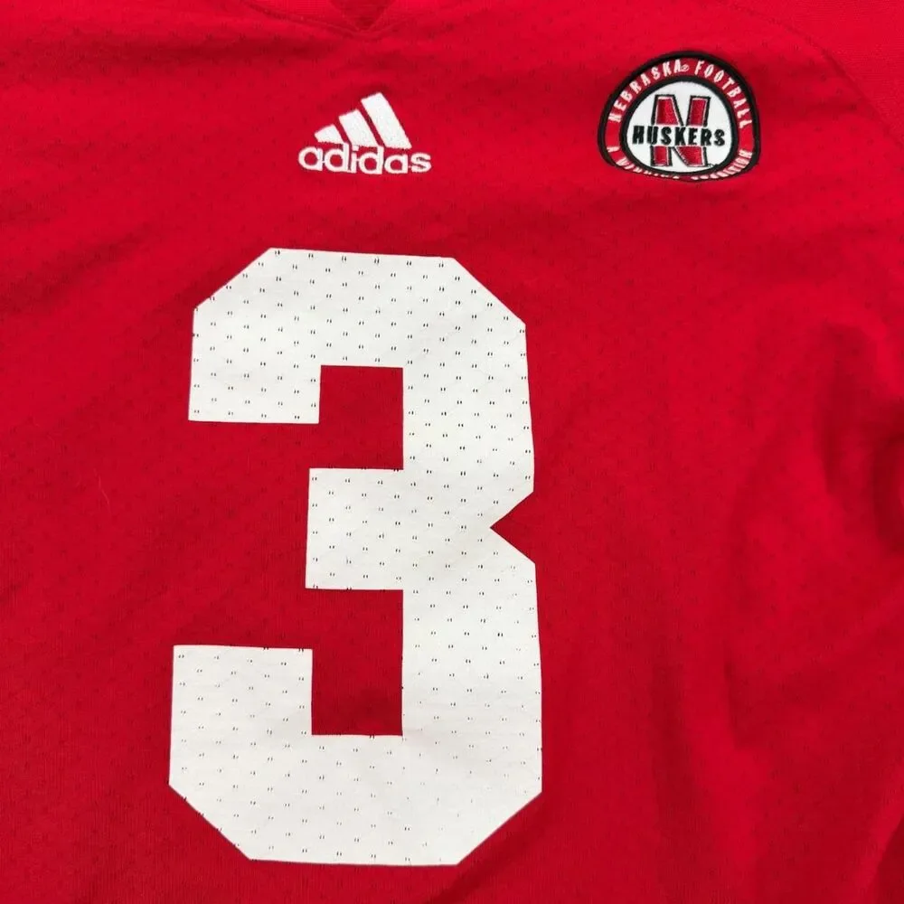 Adidas Red and White Shirt